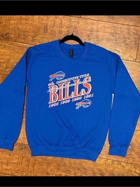 Blue Bills Graphic Crewneck Sweater